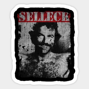 TEXTURE ART - Tom Selleck 80s Sticker